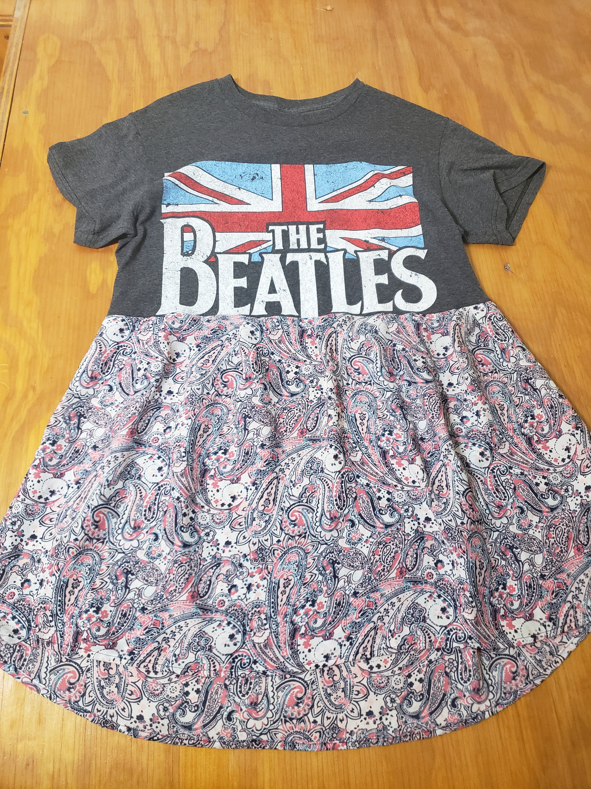 Beatles Custom Hand-Altered Tee Dress