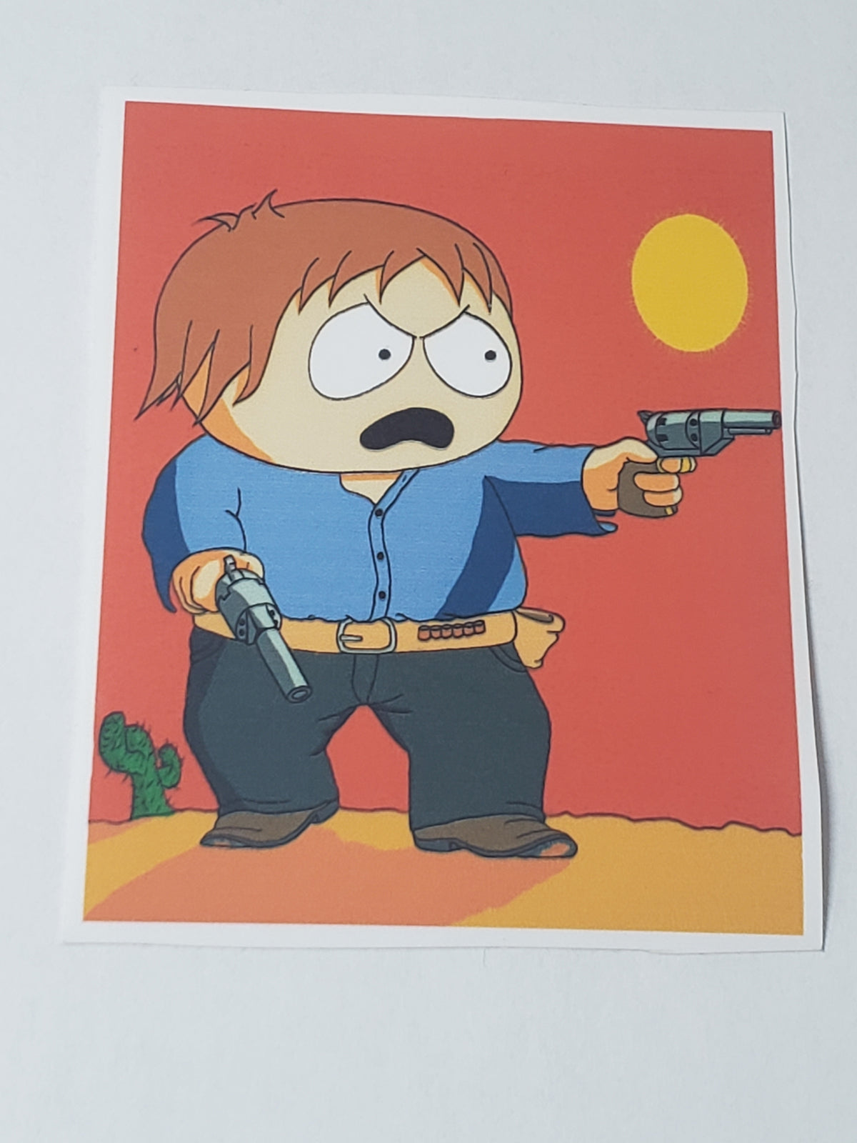 Wild West Cartman Hand-Drawn Sticker