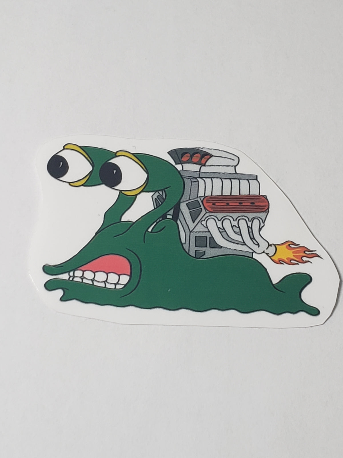 Supercharged V8 Snail Waterproof Vinyl Sticker