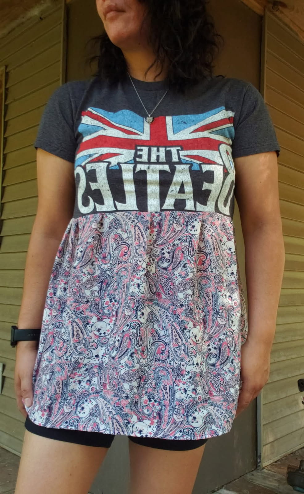 Beatles Custom Hand-Altered Tee Dress