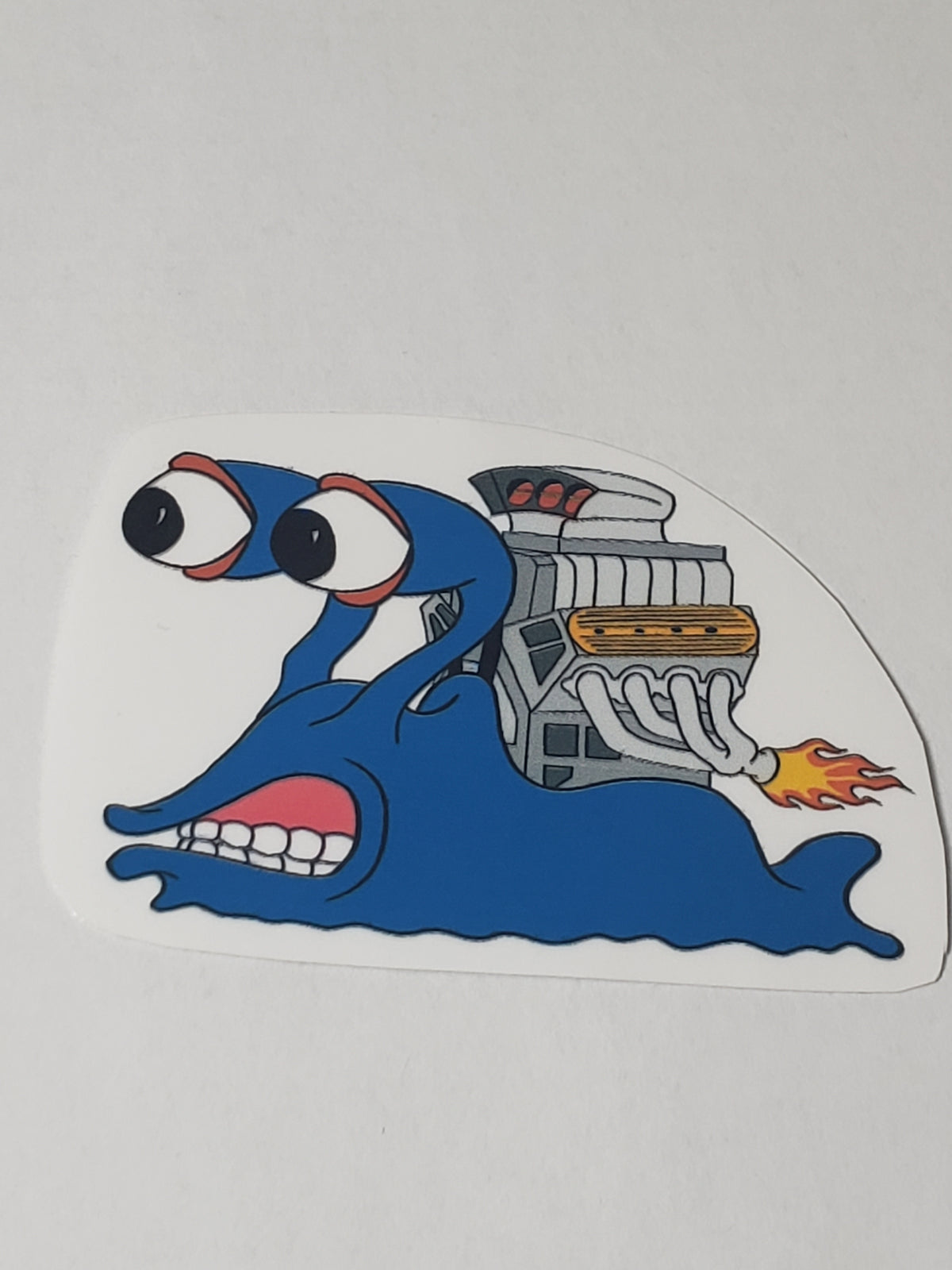 Supercharged V8 Snail Waterproof Vinyl Sticker
