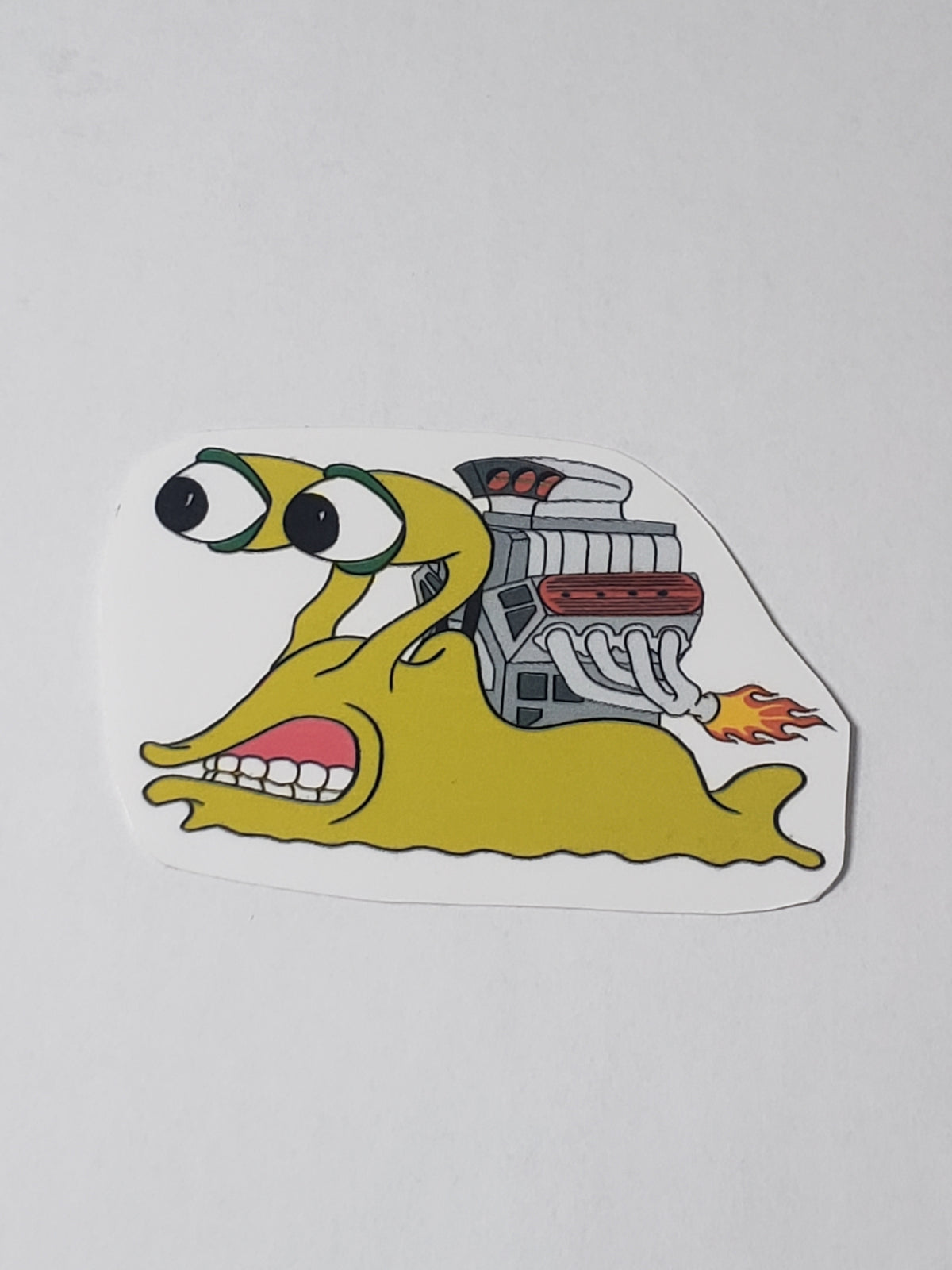 Supercharged V8 Snail Waterproof Vinyl Sticker