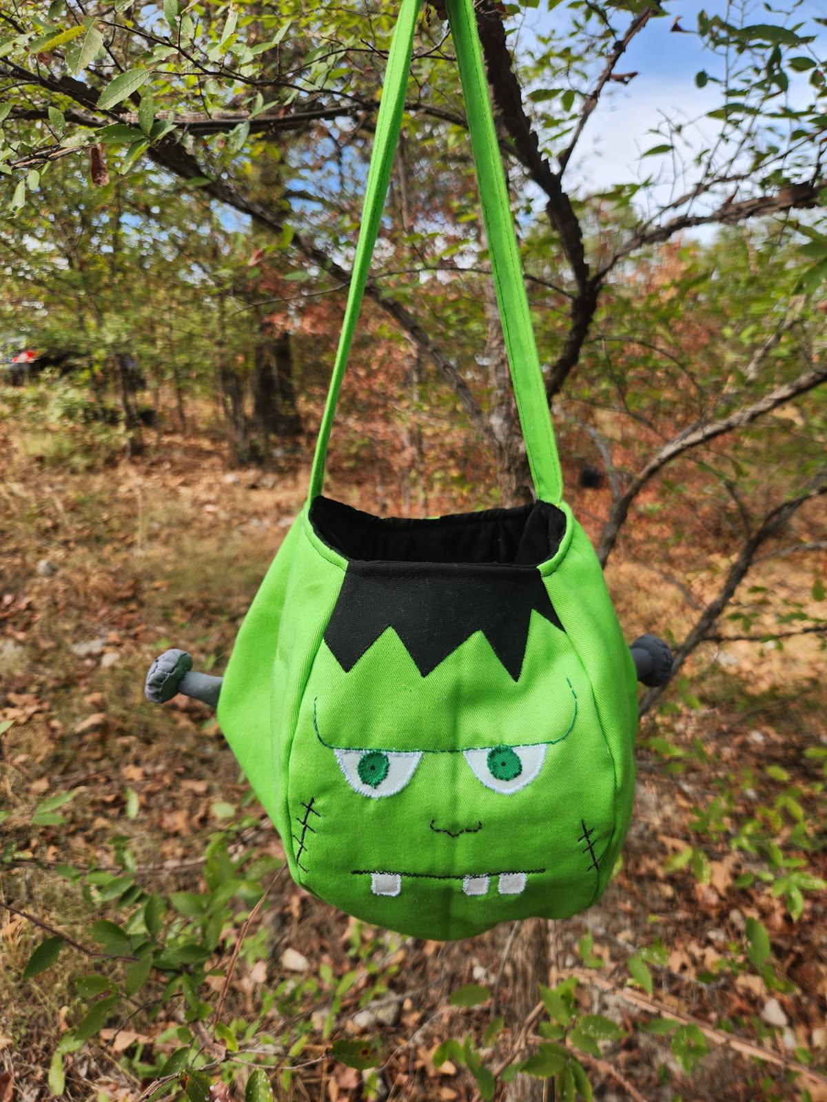 Frankenstein trick or treat bag
